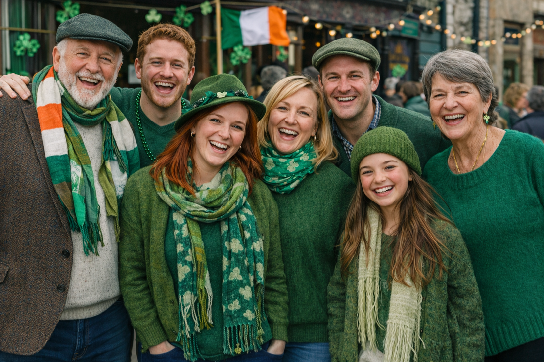 Image of Happy Irish People celebrating St. Patrick's Day