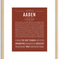 Aaden | Name Art Print