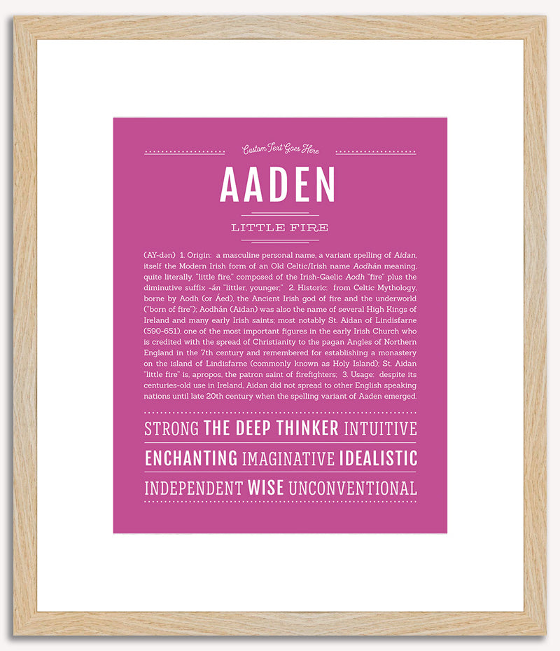 Aaden | Name Art Print