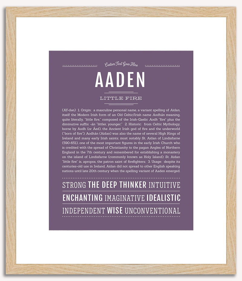 Aaden | Name Art Print