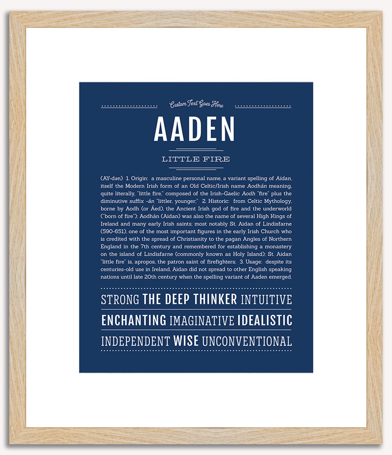 Aaden | Name Art Print