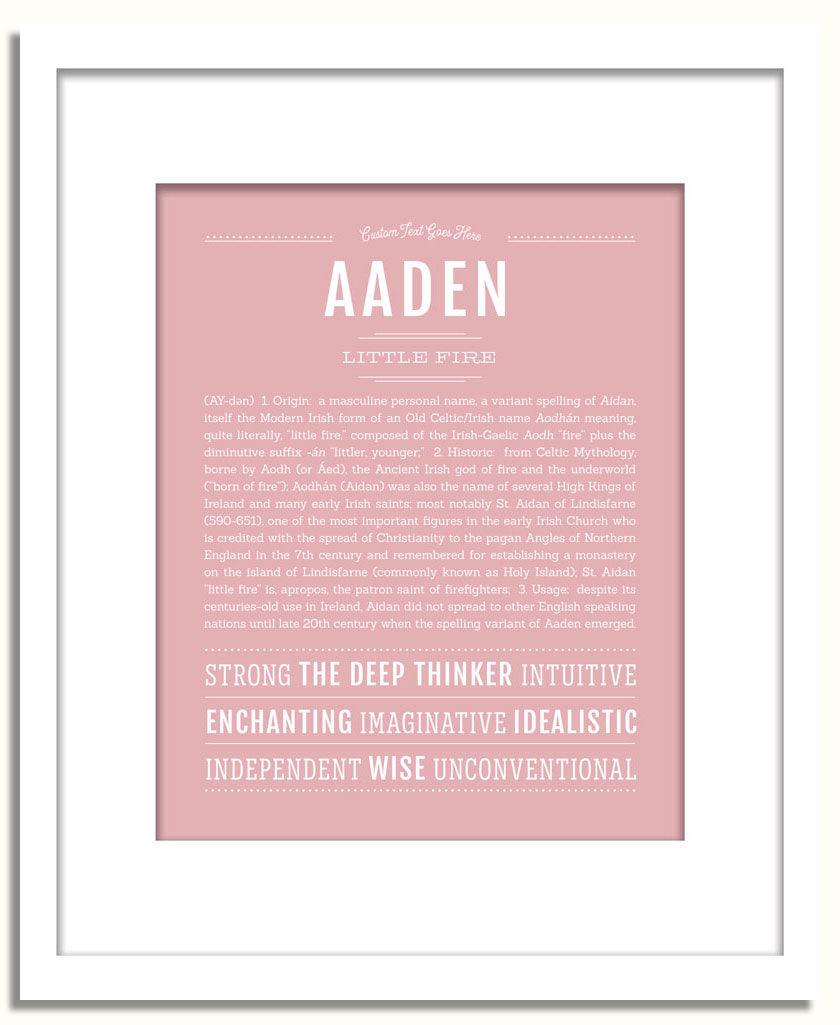 Frame Options | Dusty Rose | White Frame, Matted