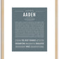 Aaden | Name Art Print