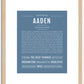 Aaden | Name Art Print