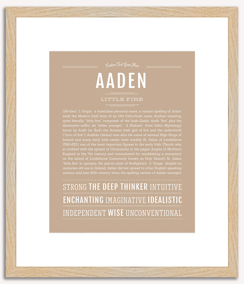 Aaden | Name Art Print