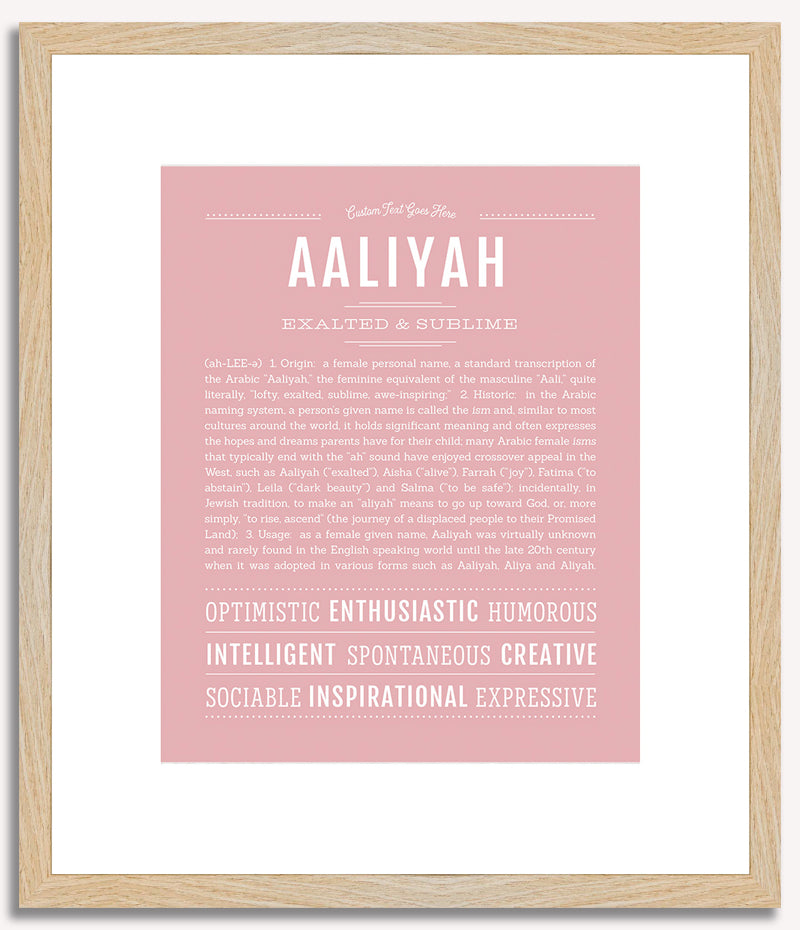 Aaliyah | Name Art Print