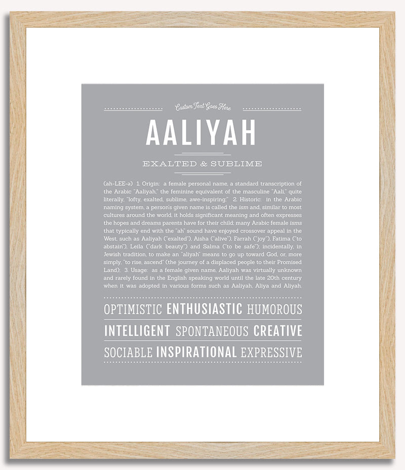 Aaliyah | Name Art Print