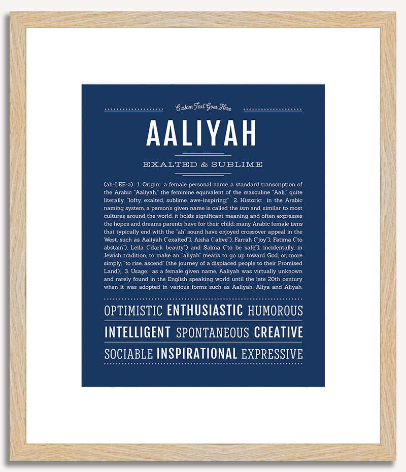 Aaliyah | Name Art Print