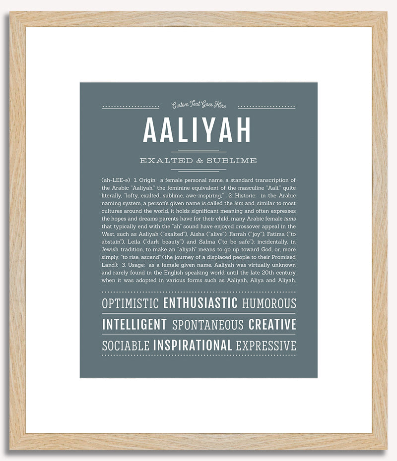 Aaliyah | Name Art Print