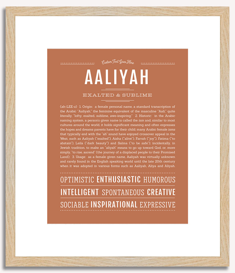 Aaliyah | Name Art Print