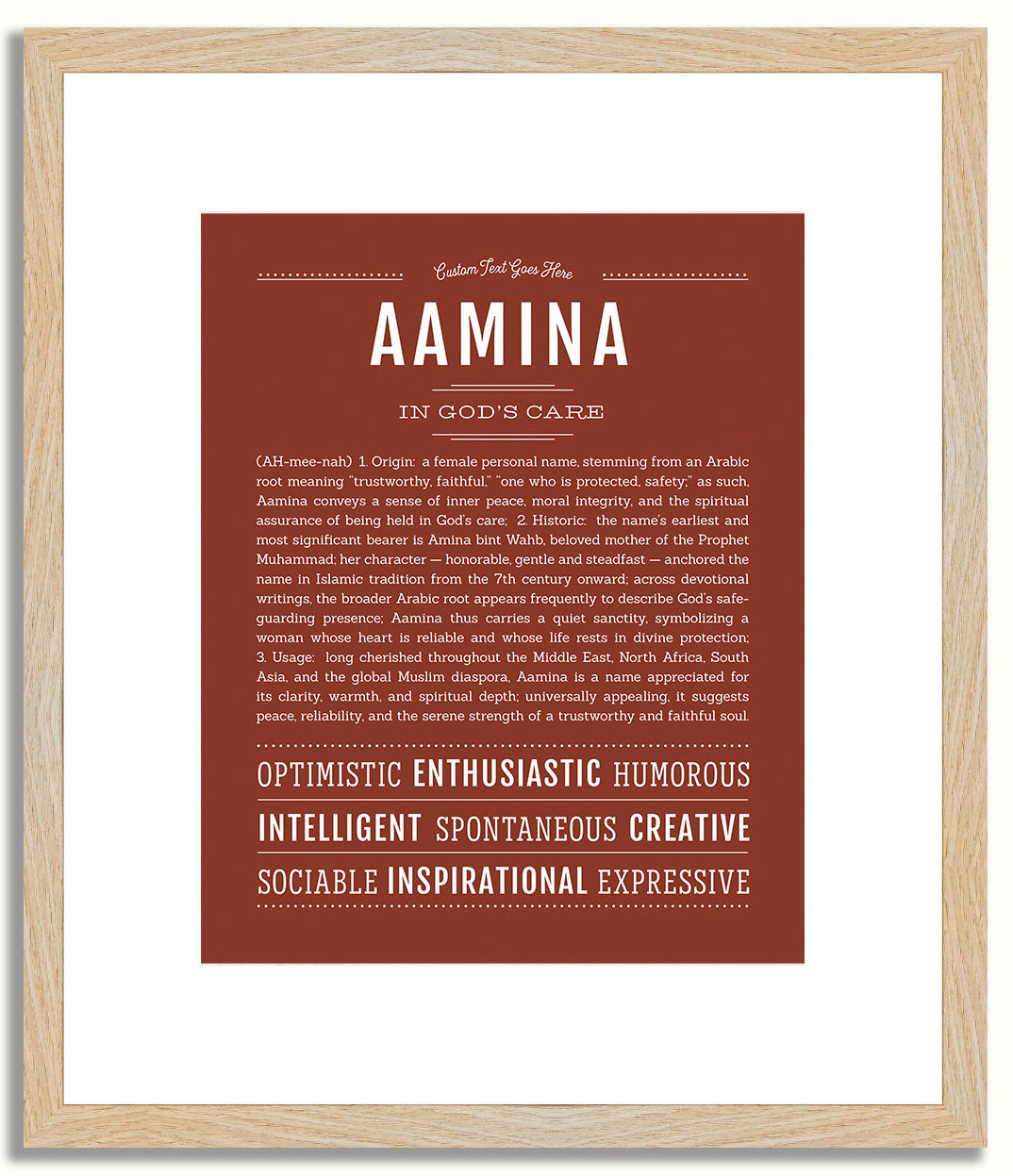 Aamina | Name Art Print