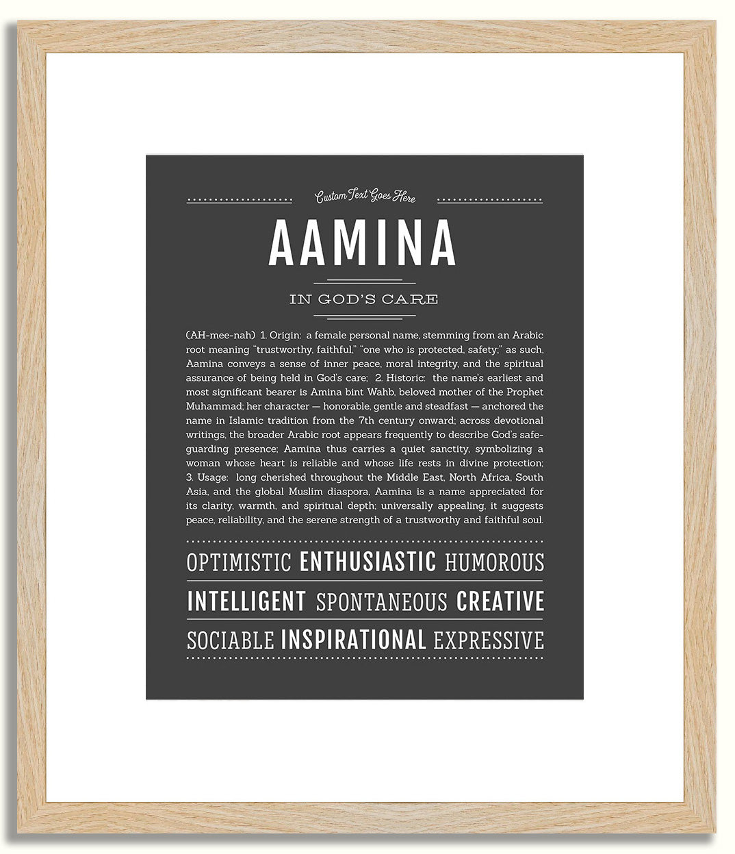Aamina | Name Art Print