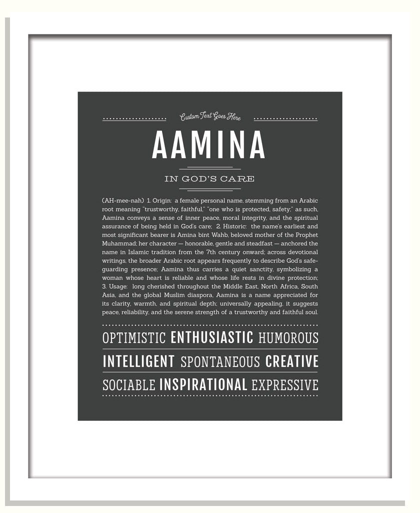 Frame Options | Charcoal Gray | Black Frame, Matted