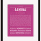 Frame Options | Dark Pink | Maple Frame, Matted