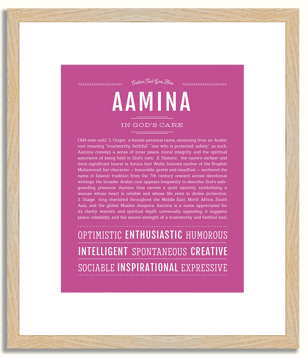 Aamina | Name Art Print