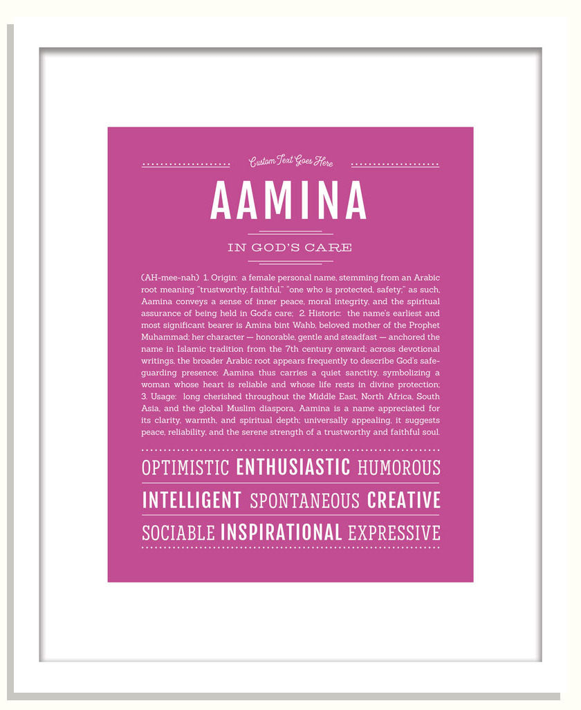 Frame Options | Dark Pink | Black Frame, Matted