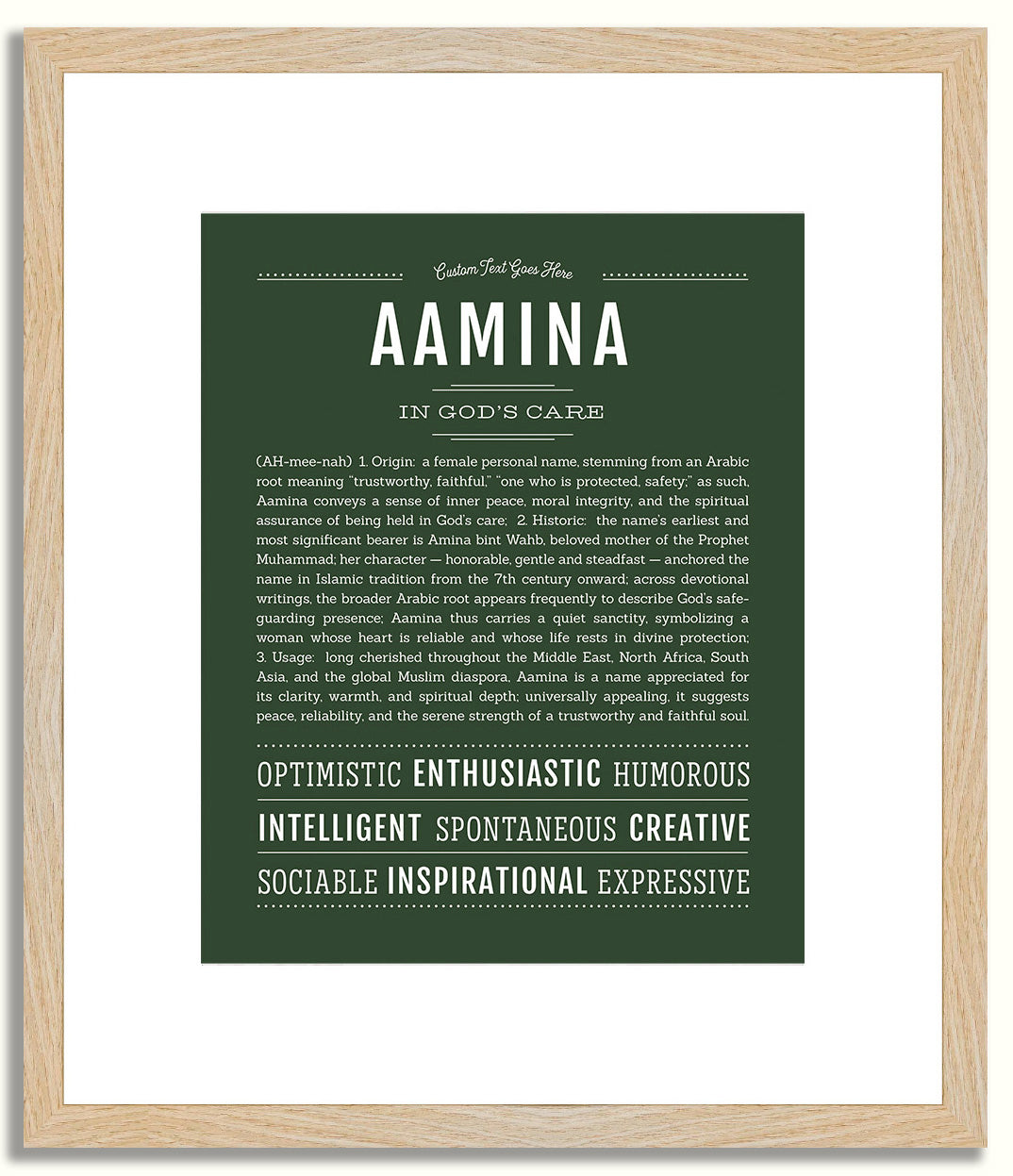 Aamina | Name Art Print