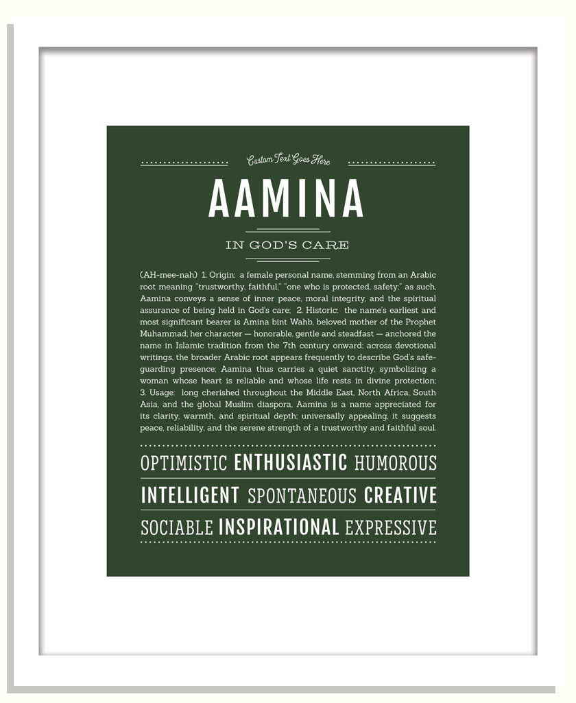 Frame Options | Deep Forest | Black Frame, Matted