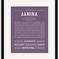 Frame Options | Deep Purple | Maple Frame, Matted
