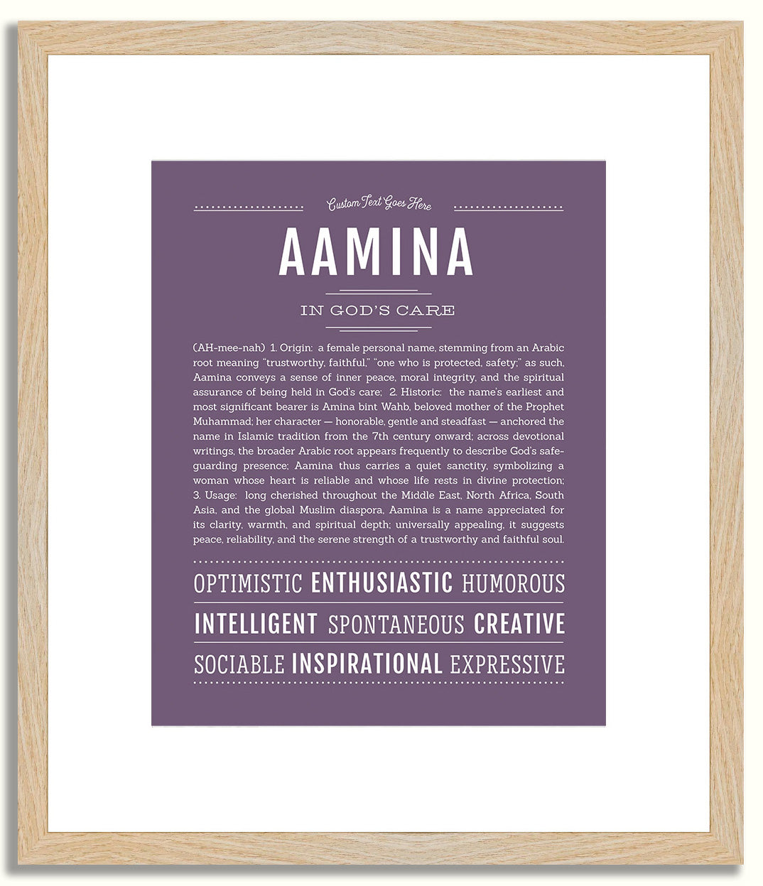 Aamina | Name Art Print