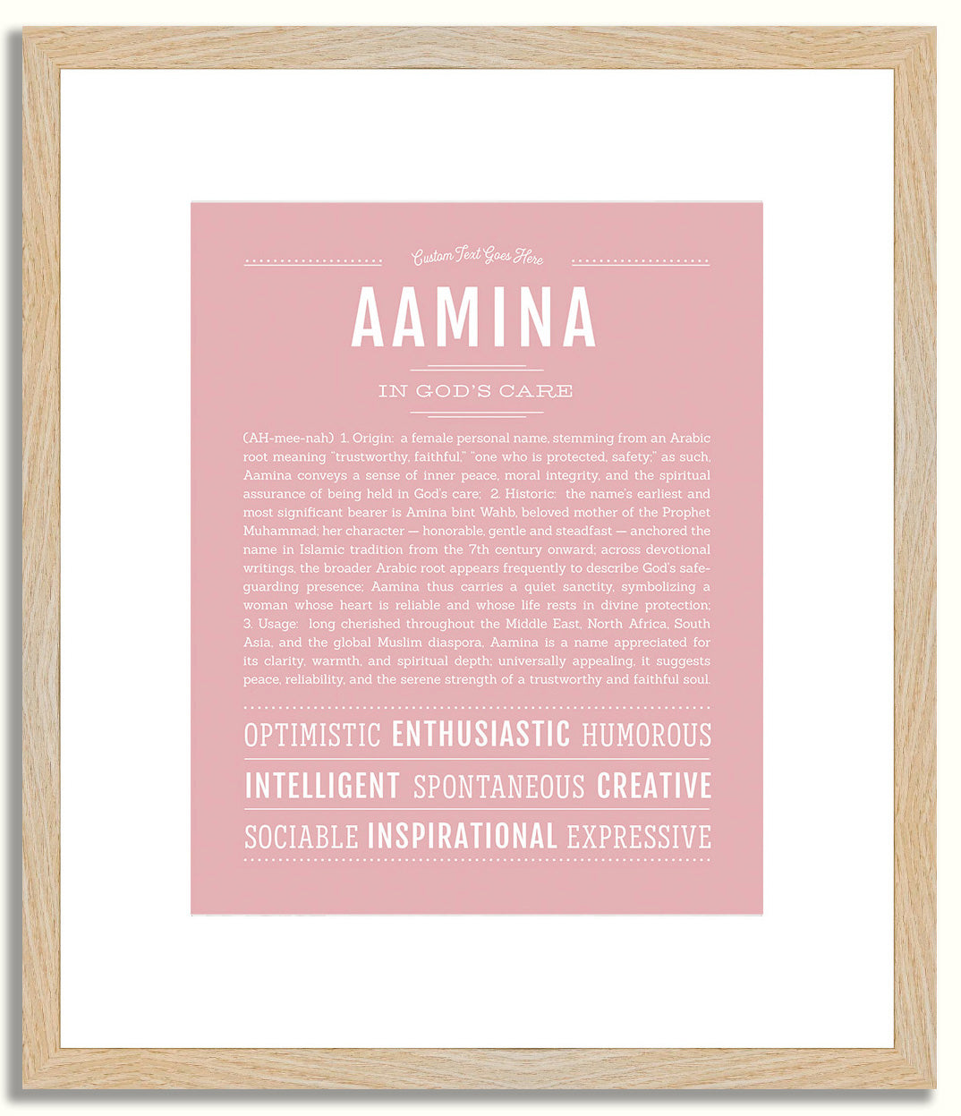 Aamina | Name Art Print