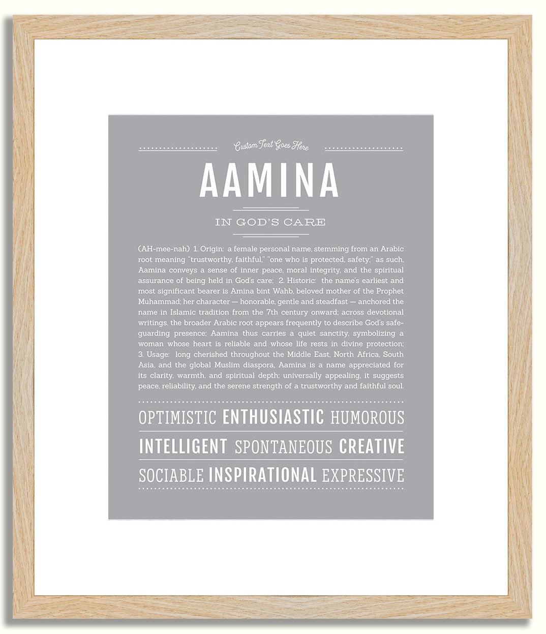 Aamina | Name Art Print