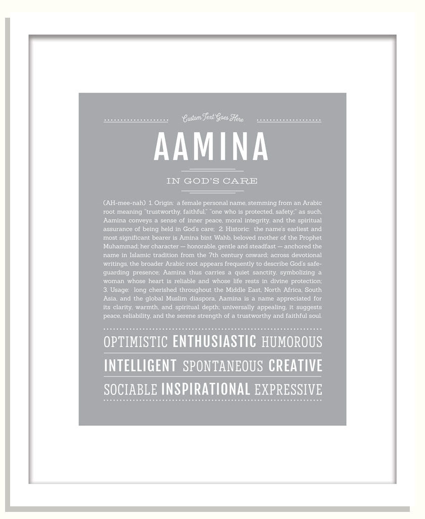 Frame Options | Light Gray | Black Frame, Matted