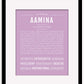 Frame Options | Lilac | Maple Frame, Matted