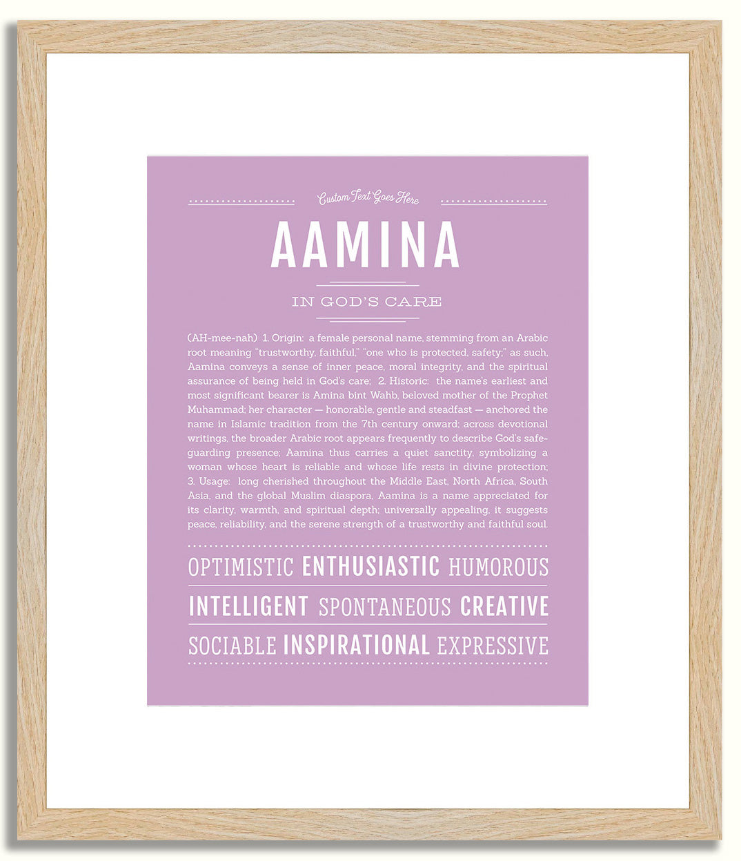 Aamina | Name Art Print