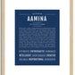 Aamina | Name Art Print