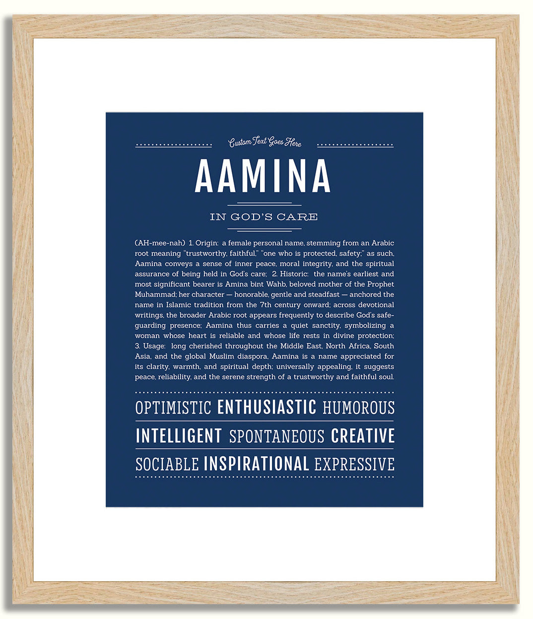 Aamina | Name Art Print