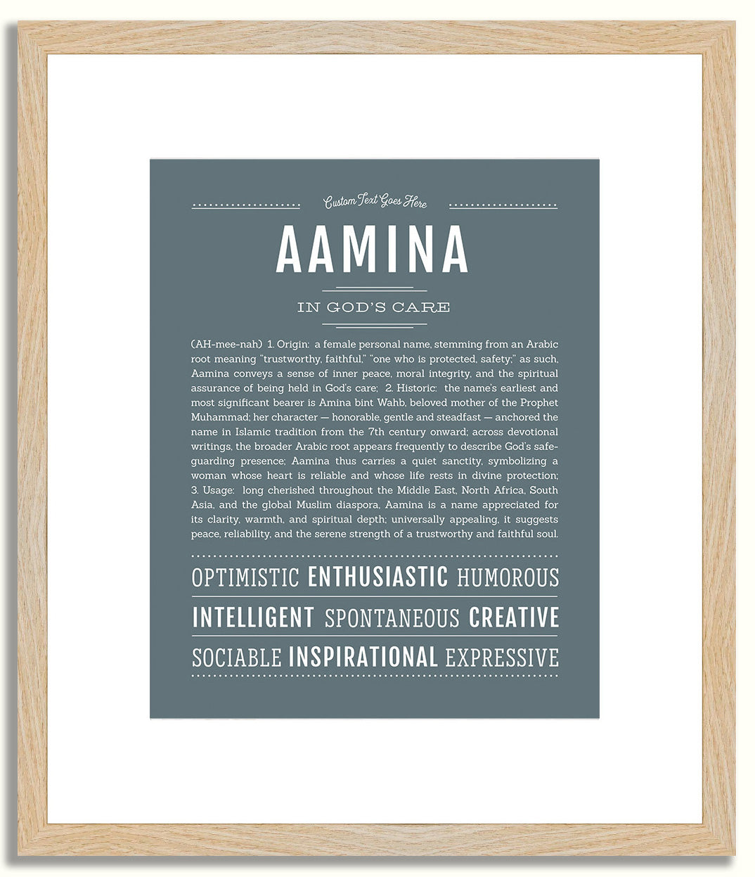 Aamina | Name Art Print