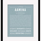 Frame Options | Powder Blue | Maple Frame, Matted