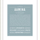 Frame Options | Powder Blue | Black Frame, Matted
