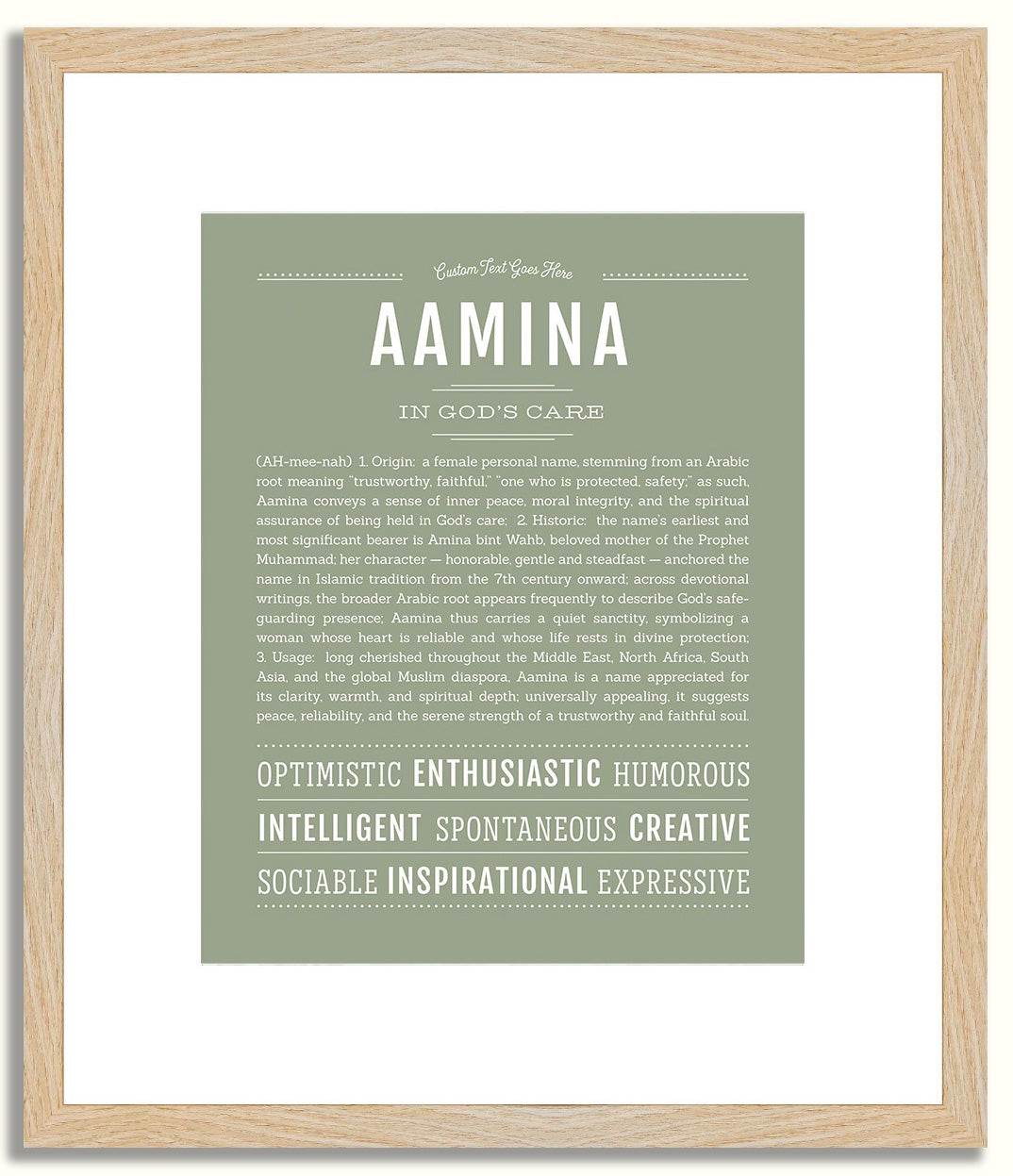 Aamina | Name Art Print