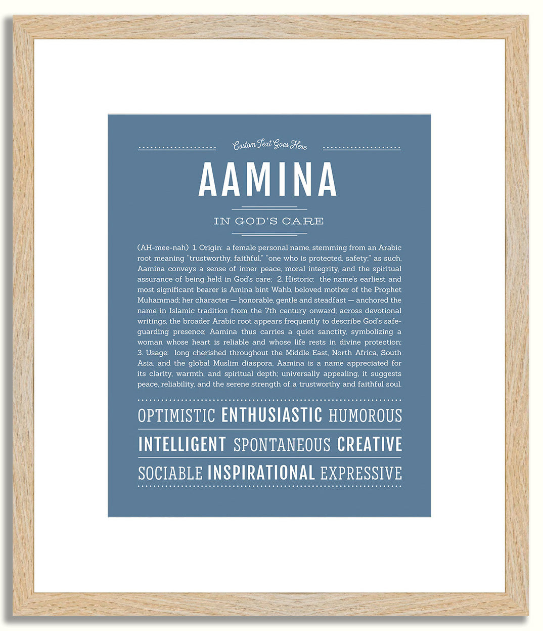 Aamina | Name Art Print