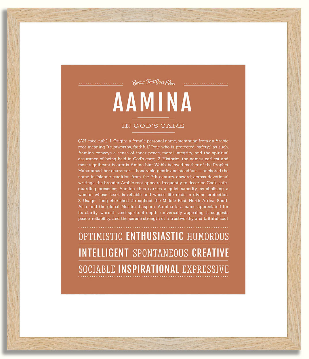 Aamina | Name Art Print
