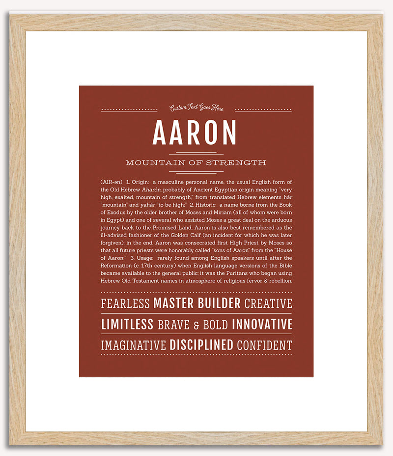 Aaron | Name Art Print