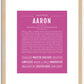 Aaron | Name Art Print