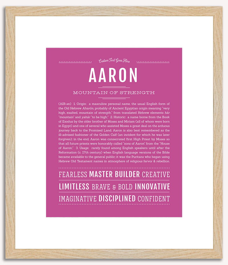 Aaron | Name Art Print