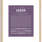 Aaron | Name Art Print