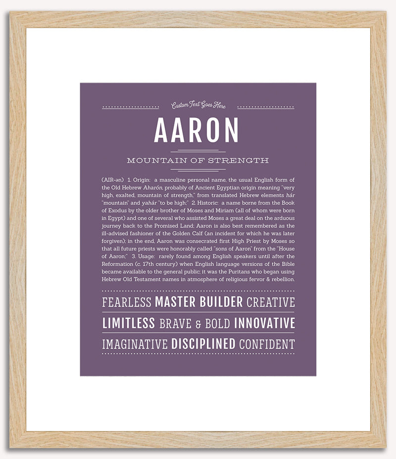 Aaron | Name Art Print