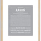 Aaron | Name Art Print