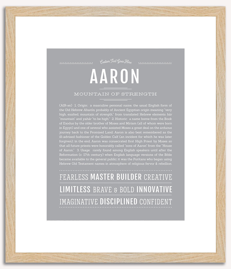 Aaron | Name Art Print