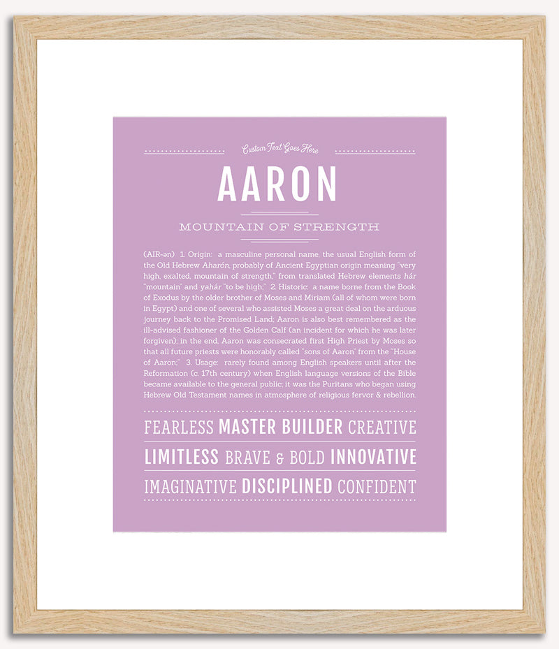 Aaron | Name Art Print