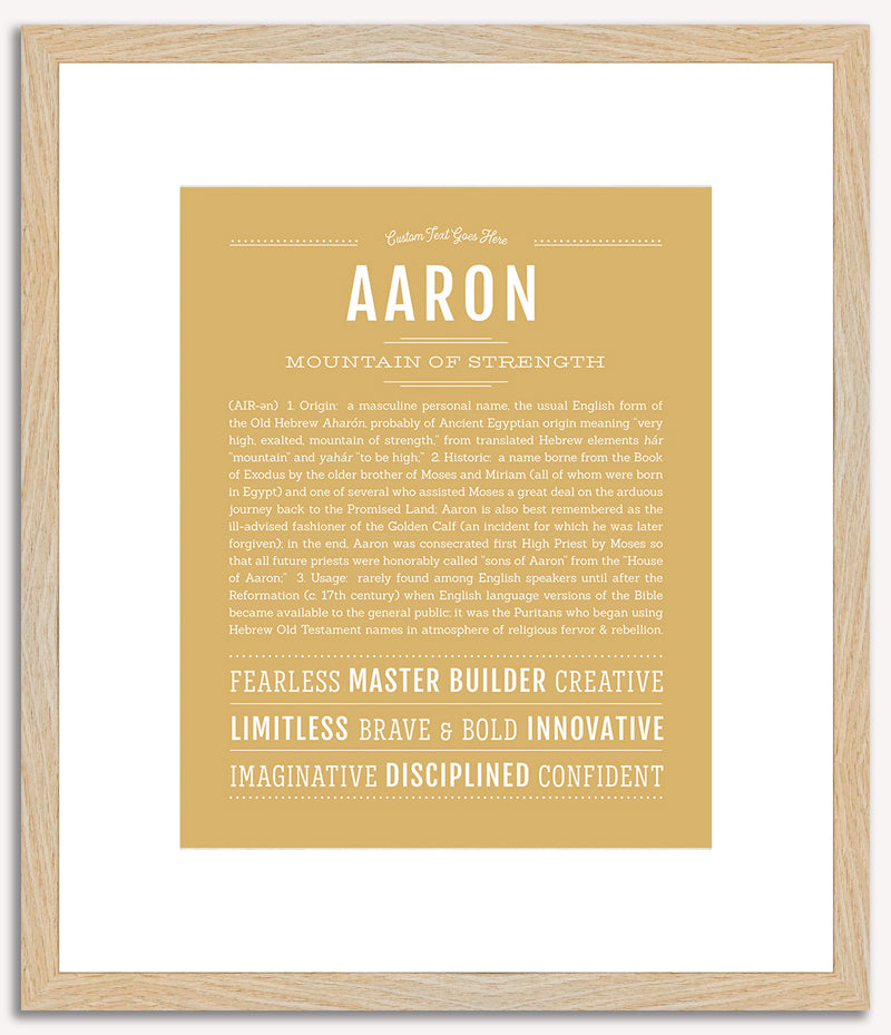 Aaron | Name Art Print