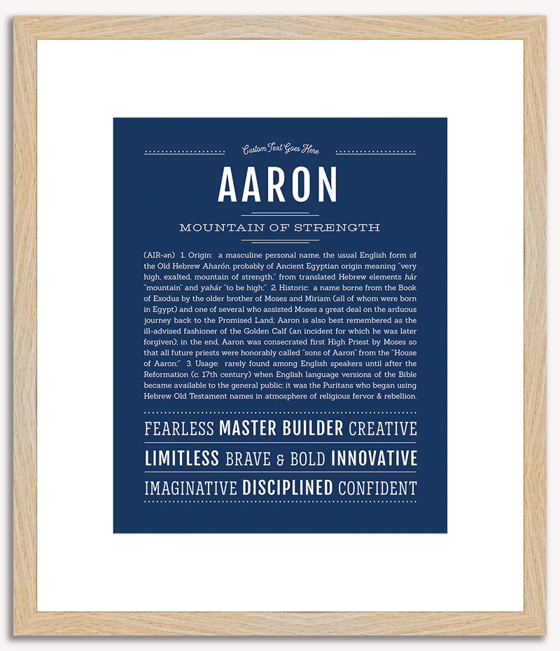 Aaron | Name Art Print