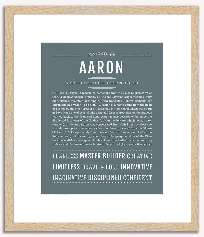 Aaron | Name Art Print