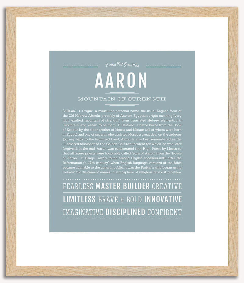 Aaron | Name Art Print