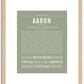 Aaron | Name Art Print